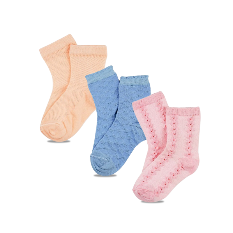 Kids Jacquard Lace Socks Size 08-16
