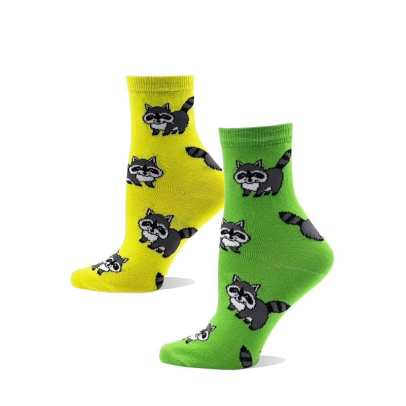 Womens Raccoon Socks Size 35-41