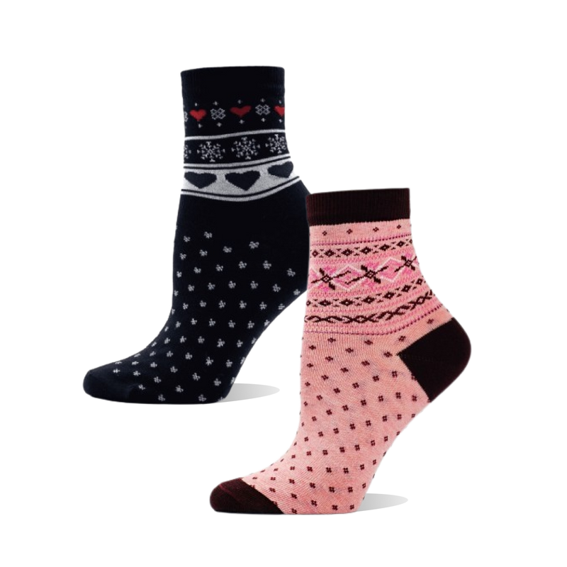 Womens Vintage Pattern Socks Size 35-41